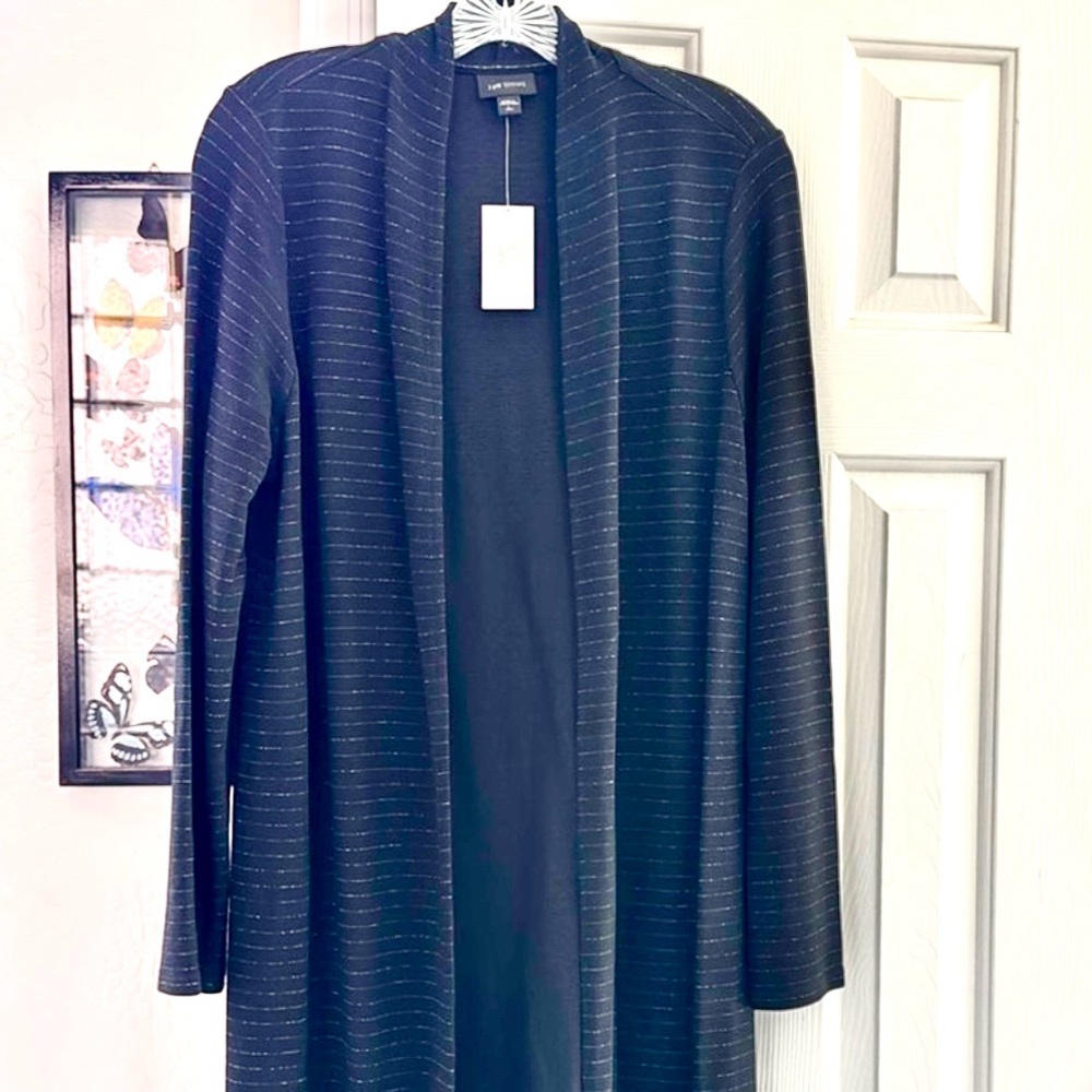NWT J. Jill Long Cardigan Sweater Top - Striped